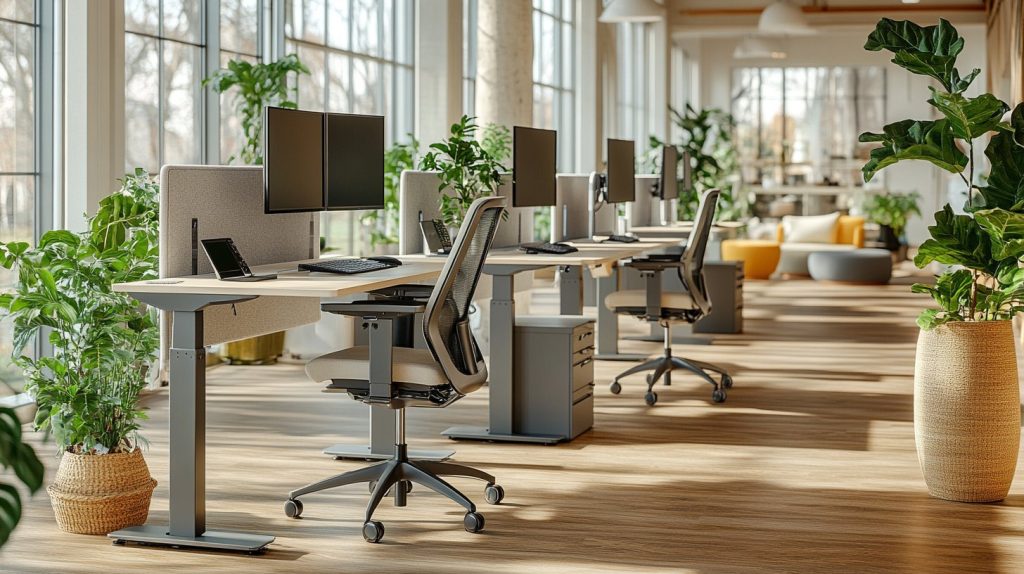 Aménager un open space ergonomique avec des bureaux à réglage électrique